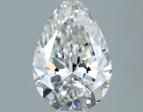 0.29 carat F-VVS2 Natūralus Pear Deimantas (1)