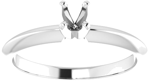 Sužadėtuvių Žiedas „Light Solitaire“ 585 Baltojo Aukso Round 3.5mm x 3.9mm (3)