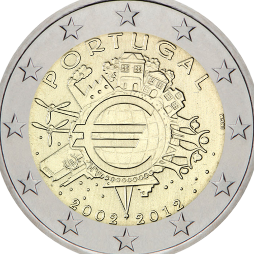 2012 Portugāles TYE 2 eiro monēta (2)