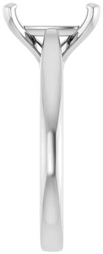 Sužadėtuvių Žiedas 14k white gold Elongated Cushion 10mm x 8mm (4)