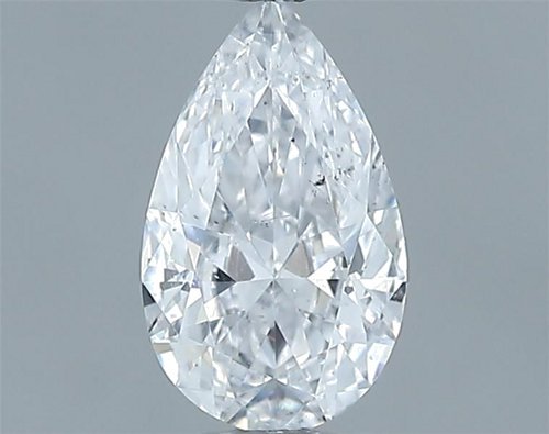 0.7 carat D-SI2 Natūralus Pear Deimantas (1)