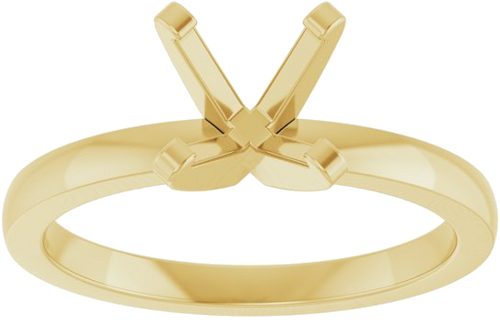 Sužadėtuvių Žiedas „Solitaire“ 14k yellow gold Round 7mm (3)