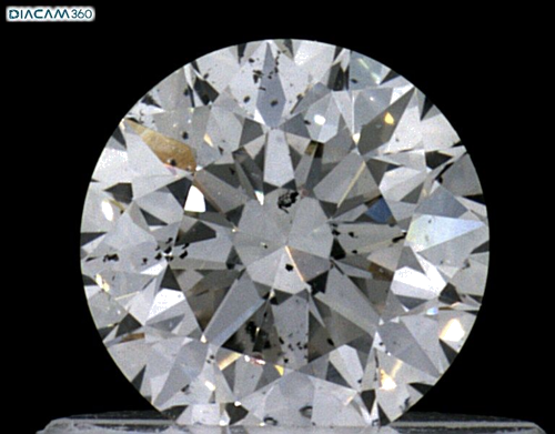 0.5 carat I-SI1 Very Good cut Natūralus Round Deimantas (1)