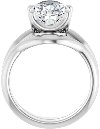 Sužadėtuvių Žiedas „Solitaire Crown-Inspired“ 14k white gold Pear 14mm x 9mm (7)