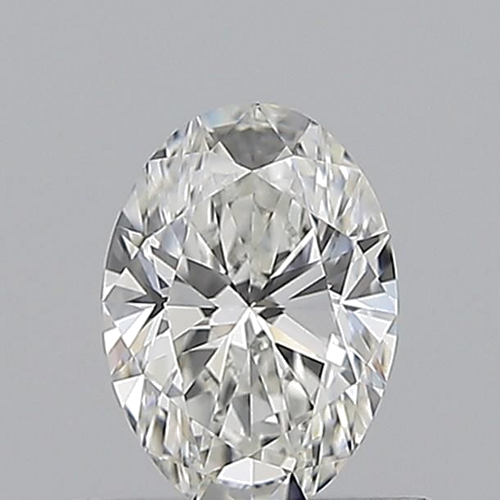 0.52 carat G-VVS2 Natūralus Oval Deimantas (1)