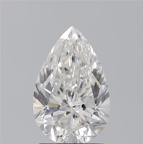 2.01 carat F-SI2 Natūralus Pear Deimantas (1)
