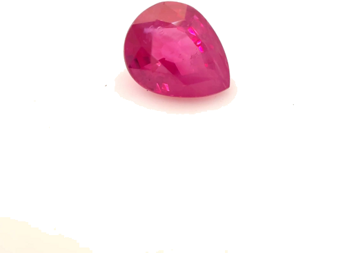 0.64 carat RED Pear Rubinas (1)