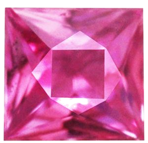 0.64 carat PINK Square Safyras (1)
