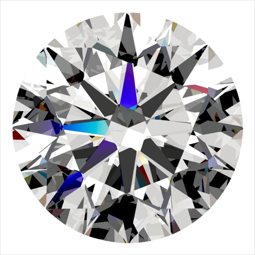 0.43 carat D-VS2 Excellent cut Natūralus Round Deimantas (1)