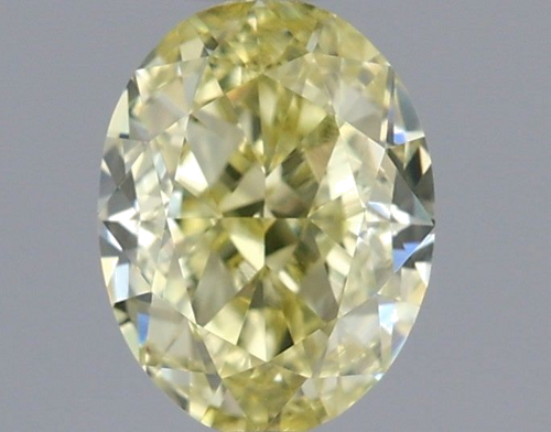 0.65 carat Fancy Light  Yellow-VVS1 Natūralus Oval Deimantas (1)