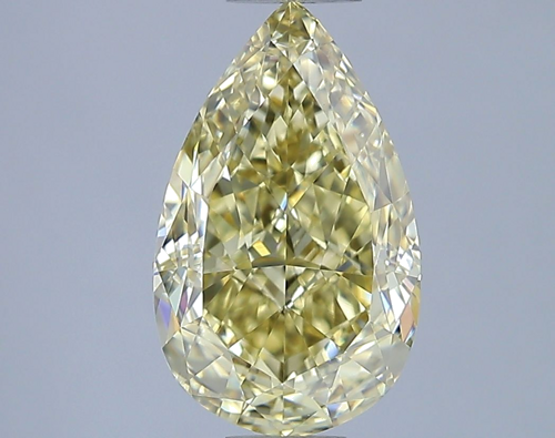 2.26 carat Fancy Yellow-VS1 Natūralus Pear Deimantas (1)