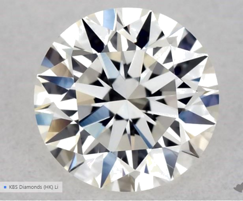 0.55 carat H-VVS2 Excellent cut Natūralus Round Deimantas (1)