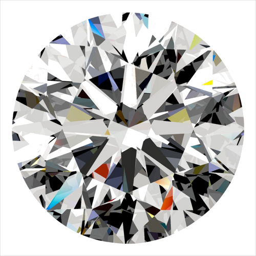 0.35 carat D-SI1 Excellent cut Natūralus Round Deimantas (1)
