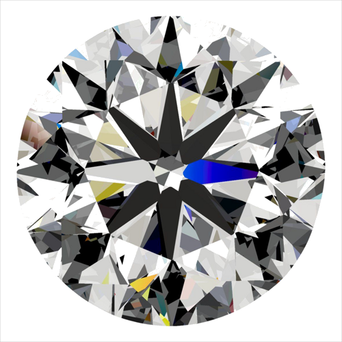 0.41 carat F-VVS2 Very Good cut Natūralus Round Deimantas (1)
