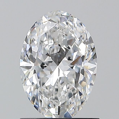 1.0 carat D-SI1 Natūralus Oval Deimantas (1)
