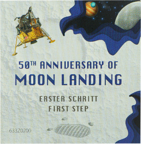 2019 Chad Moon Landing 3000 Francs gold coin (5)