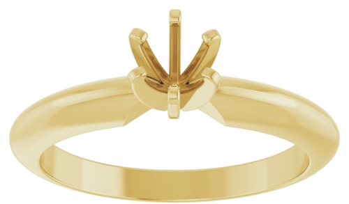 Sužadėtuvių Žiedas „Solitaire“ 14k yellow gold Round 4.1mm (3)