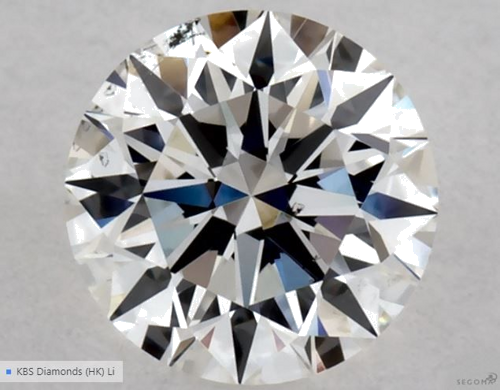 0.4 carat F-SI1 Excellent cut Natūralus Round Deimantas (1)