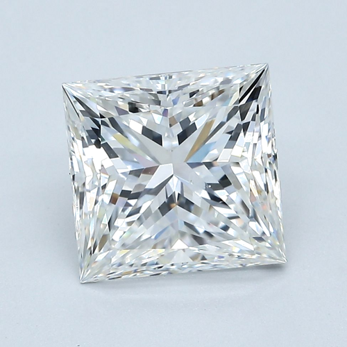 3.71 carat G-SI2 Natūralus Princess Deimantas (1)
