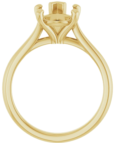 Sužadėtuvių Žiedas 14k yellow gold Pear 13mm x 8mm (2)