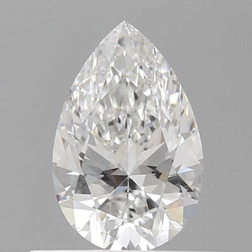 0.5 carat F-VS2 Natūralus Pear Deimantas (1)