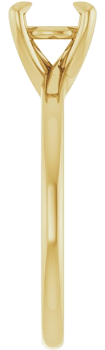 Sužadėtuvių Žiedas 14k yellow gold Round 6.5mm (4)