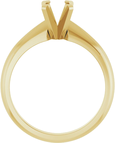 Sužadėtuvių Žiedas „Solitaire“ 14k yellow gold Oval 7mm x 5mm (2)