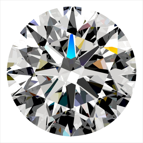 0.41 carat E-SI2 Excellent cut Natūralus Round Deimantas (1)