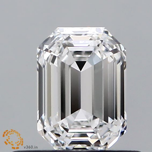 0.5 carat E-VVS2 Natūralus Radiant Deimantas (1)
