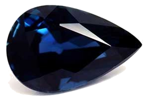 0.54 carat BLUE Pear Safyras (1)