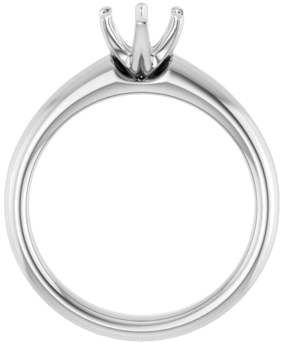 Sužadėtuvių Žiedas „Solitaire“ 585 Baltojo Aukso Oval 8mm x 6mm (2)