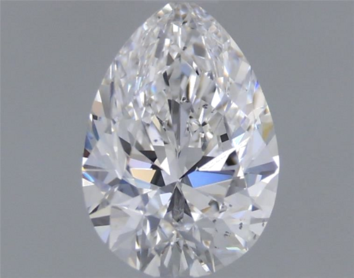 0.71 carat D-SI1 Natūralus Pear Deimantas (1)