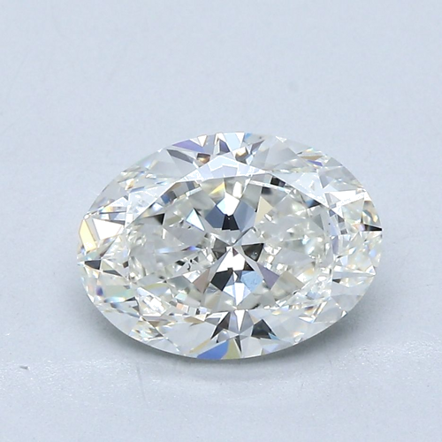 1.7 carat H-SI1 Natūralus Oval Deimantas (1)