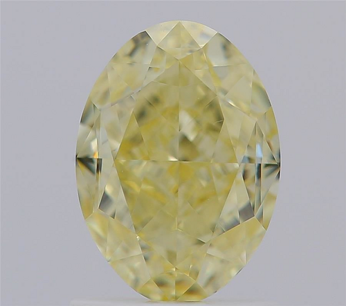 1.52 carat Fancy Light Yellow-VS1 Natūralus Oval Deimantas (1)