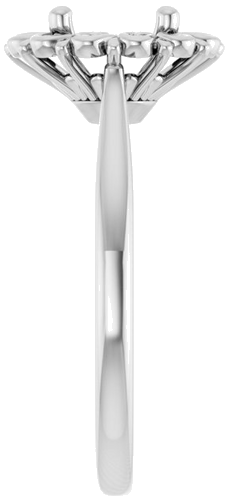 Sužadėtuvių Žiedas „Solitaire“ 950 Platinos Round 7mm (4)
