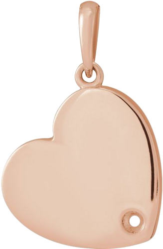 Pakabukas „Family Heart“ 14k rose gold Round 2mm (1)