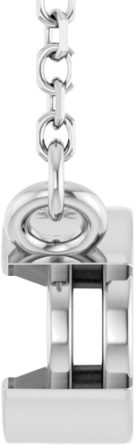 Pakabukas „Half-Bezel Solitaire“ 14k white gold Oval 7mm x 5mm (3)