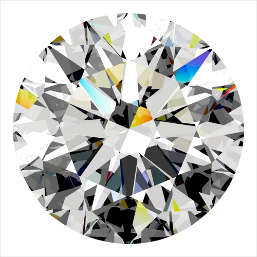 0.41 carat D-VVS1 Excellent cut Natūralus Round Deimantas (1)