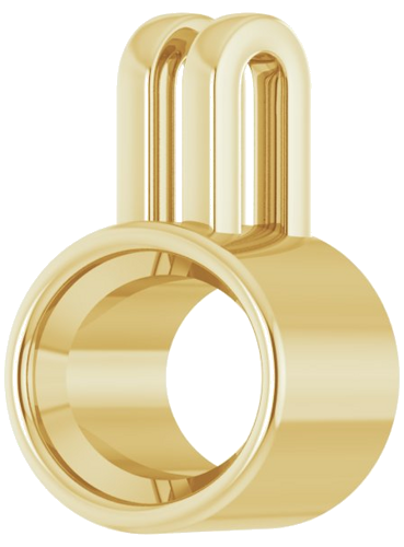 Pakabukas „Solitaire“ 585 Geltonojo Aukso Oval 9mm x 7mm (2)