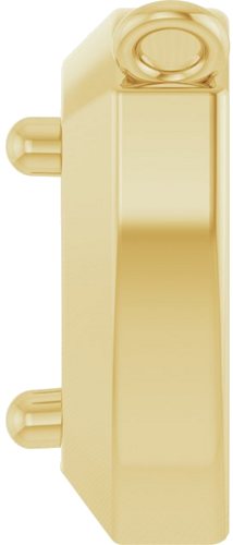 Pakabukas „Solitaire“ 14k yellow gold Round 5.2mm (3)