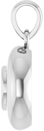 Pakabukas „Solitaire Puffed“ 925 Sidabro Round 4.1mm (3)