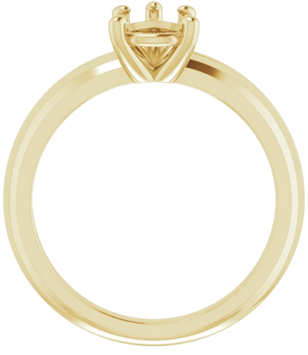 Sužadėtuvių Žiedas „Solitaire“ 585 Geltonojo Aukso Pear Shape 8mm x 6mm (2)