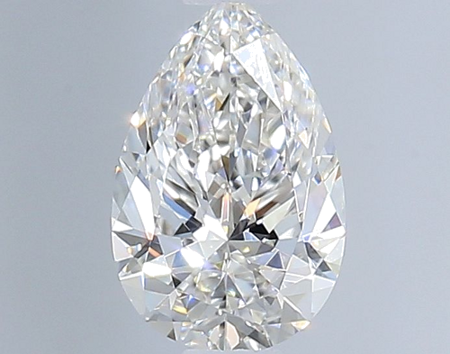 0.4 carat F-VVS2 Natūralus Pear Deimantas (1)