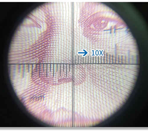 Цилиндрична лупа с вградена измервателна скала 10x (3)