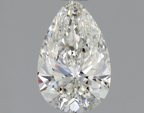 0.9 carat H-SI2 Natūralus Pear Deimantas (1)