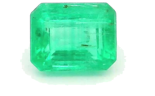 0.56 carat GREEN STEP cut Emerald Smaragdas (1)