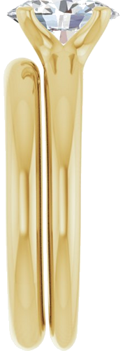 Sužadėtuvių Žiedas „Solitaire“ 14k yellow gold Oval 8mm x 6mm (9)