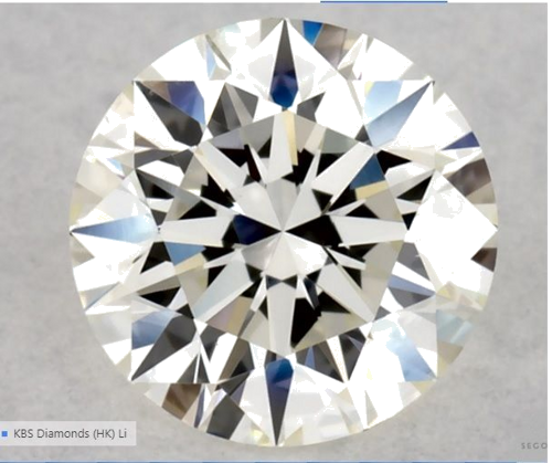 0.5 carat J-SI1 Excellent cut Natūralus Round Deimantas (1)