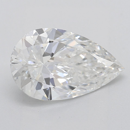 2.01 carat F-SI2 Natūralus Pear Deimantas (1)