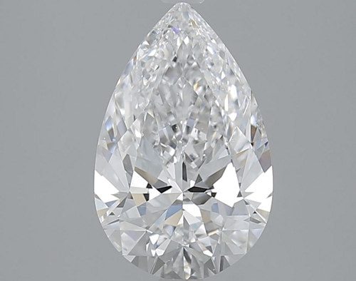 2.5 carat D-SI1 Natūralus Pear Deimantas (1)